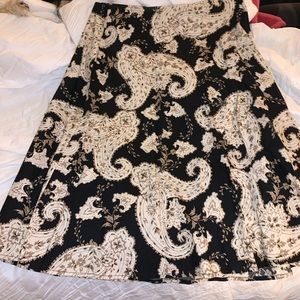Black House White Market Printed Skirt